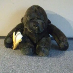Gorilla plush with banana